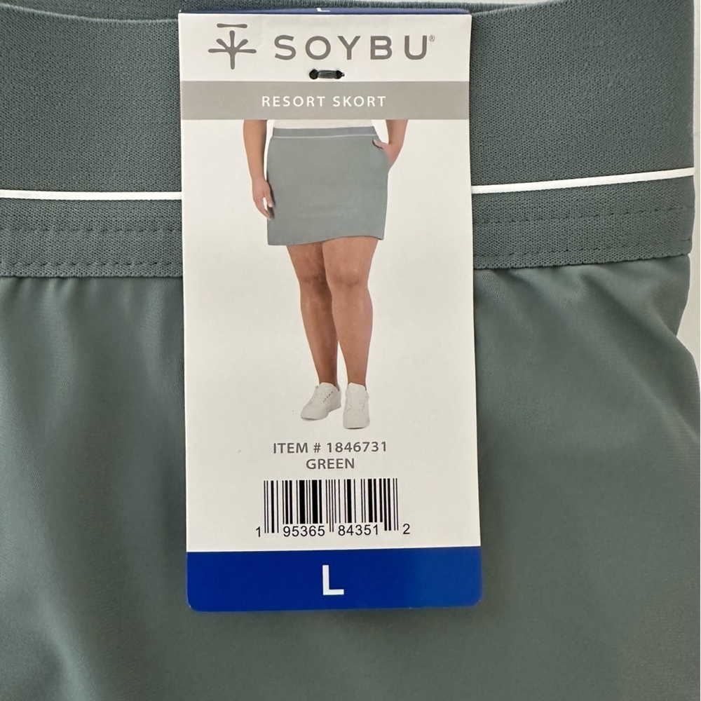 Soybu Womens Skort Green Skirt Inner Shorts - Picture 3 of 11
